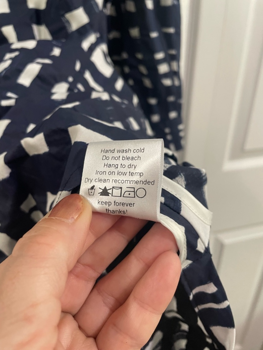 RACHEL COMEY Cotton Navy and White Tranch Dress Women's Size 6 - Picture 12 of 12
